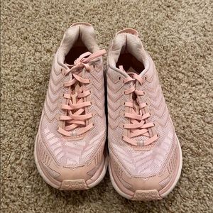 Outdoor Voices Pink Hokas